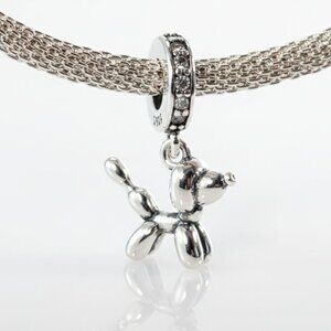 Sterling Silver Balloon Dog Dangle Charm